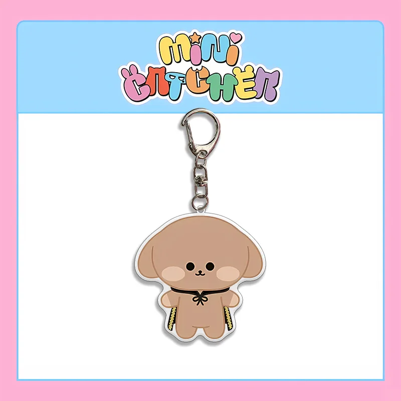 Kpop DREAMCATCHER سلسلة مفاتيح مصنوعة من الأكريليك لطيف حقيبة بنقوش كرتونية سحر سيارة كيرينغ Ji-U SUA Si-Yeon Ga-Hyeon المشجعين جمع السحر بالجملة