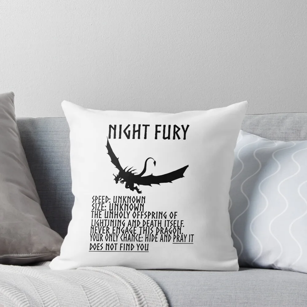 

HTTYD-Inspired Night Fury Throw Pillow Christmas Covers Christmas Pillow Covers autumn decoration Sitting Cushion pillow