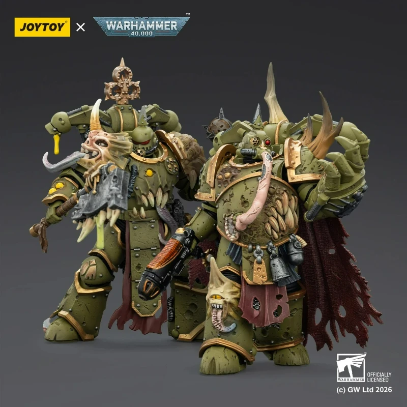 

【Pre-sale】JOYTOY Warhammer 40K Death Guard 1/18 Action Figure Anime Model Plague Marine Champion Toy Desktop Ornament Decor Gift