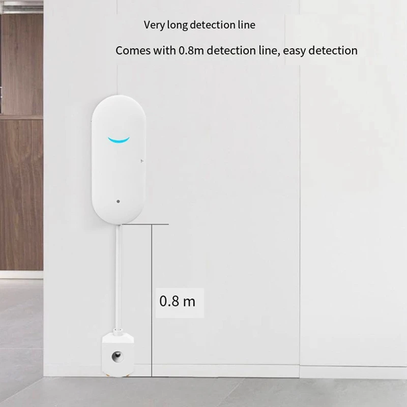 Tuya-alarma inteligente de nivel de agua, Sensor de inmersión Wifi, Detector de fugas de agua, monitoreo por aplicación remota