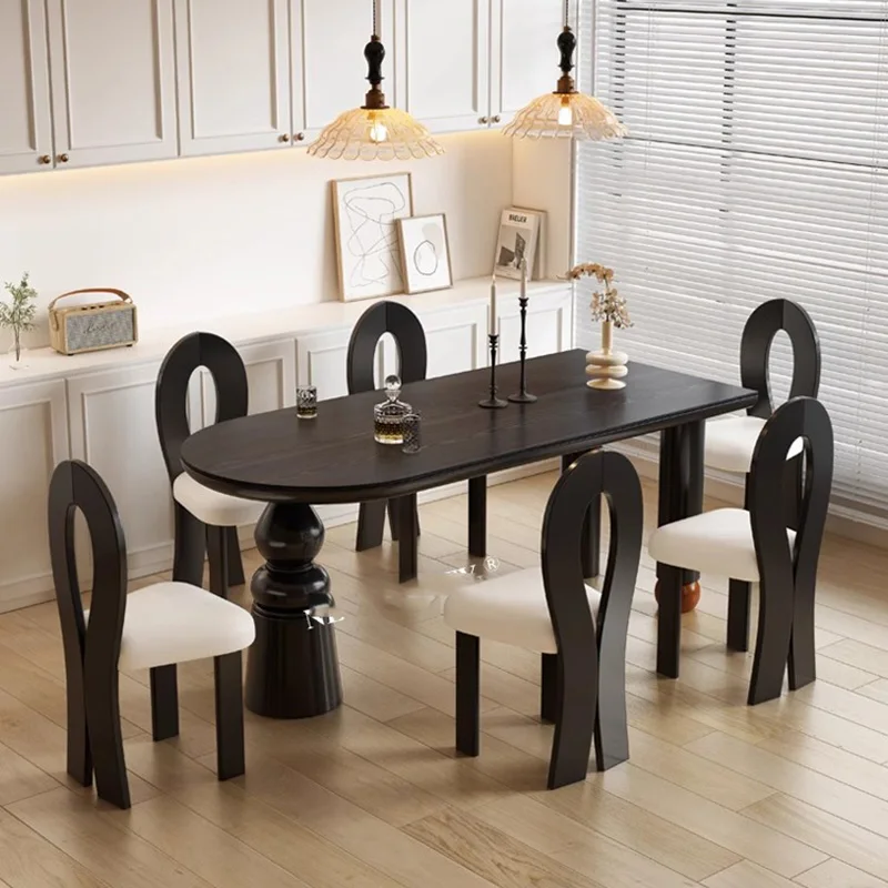 French Luxury Dining Table Solid Wood Nordic Vintage White Dining Table Modern Tablecloths Juegos De Comedor Kitchen Furniture