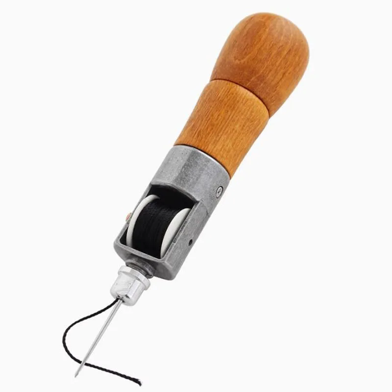 

DIY Leather Craft Waxed Thread Sewing Tools Edge Stitch Strips Cobbler Awl Lock Stitcher Kit Leather Hand Sewing Machine