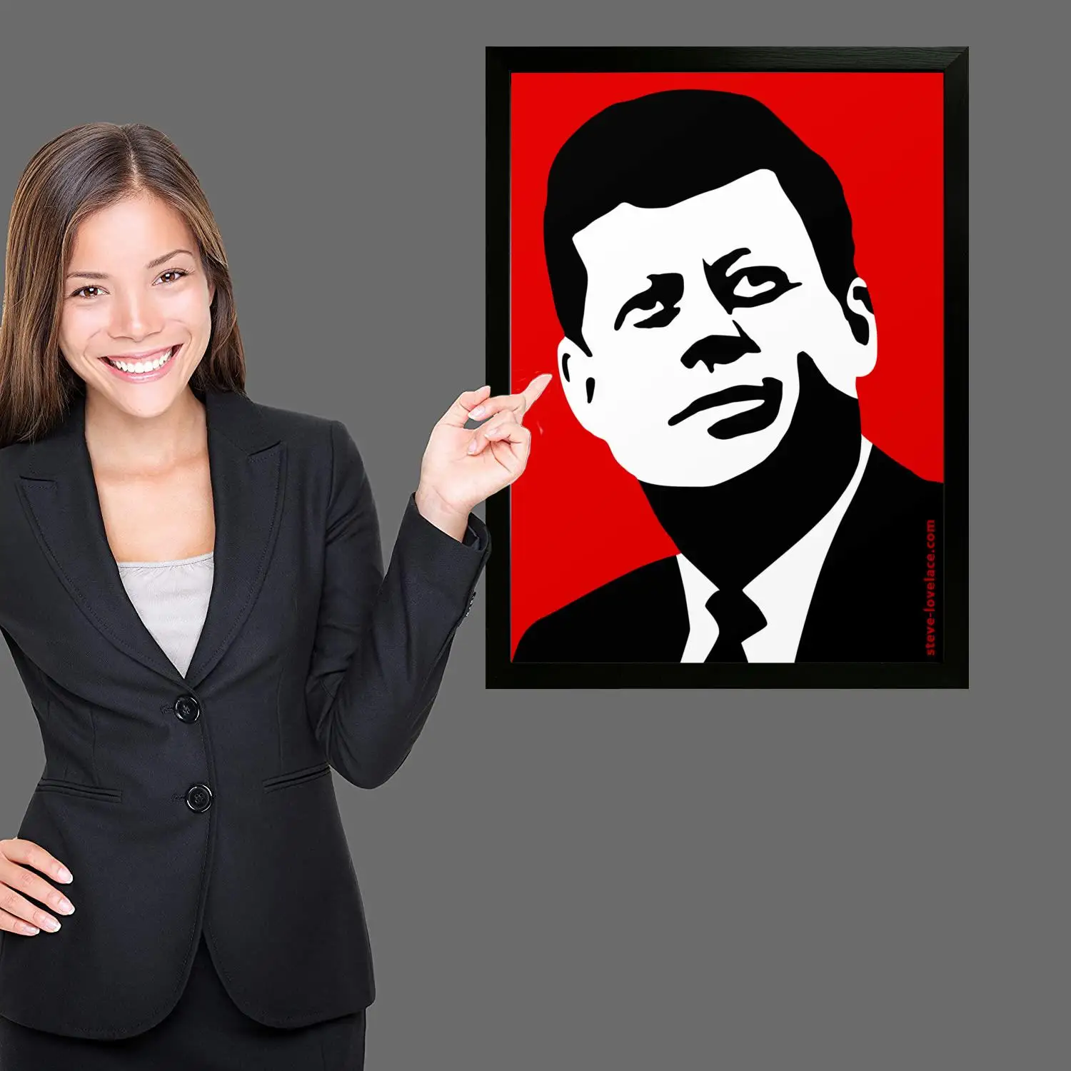 ملصق فني من القماش للرئيس jfk، لوحة فنية جدارية، طباعة صور، عائلة حديثة، ديكور غرفة النوم، ملصقات، لوحة زخرفية