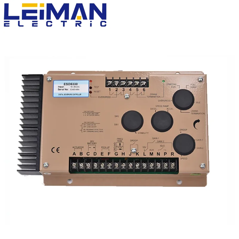 ESD5330 Diesel Genset Engine Speed Control Dual Element Speed Switch Variable Speed Governor for Heavy Duty Actuators ESD5330