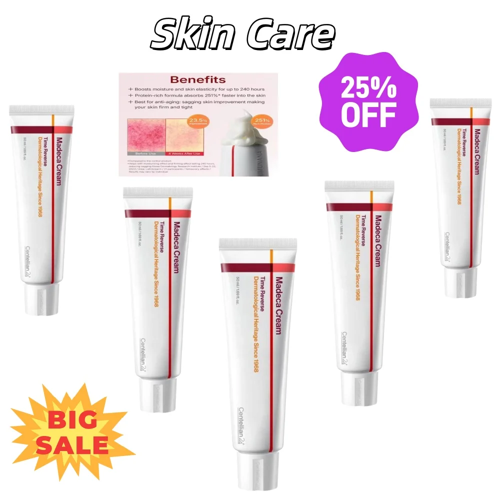 

Time Reverse Madeca Face Cream Korean Centella Collagen Firming Reduce Fine Lines Hydrating Nourishing Skin Cream Skin Care