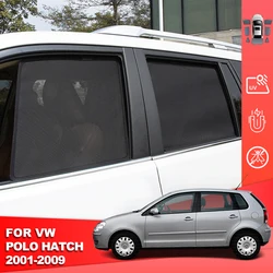 For Volkswagen VW Polo 9N Hatchback 2001-2009 Car Sunshade Shield Rear Side Baby Window Sun Shade Visor Front Windshield Curtain