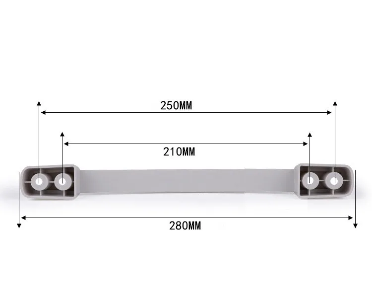 Length 280 / 310 mm Refrigerator ABS Plastic Handles  General Commercial Refrigerated Cabinet Freezer  Door Handle