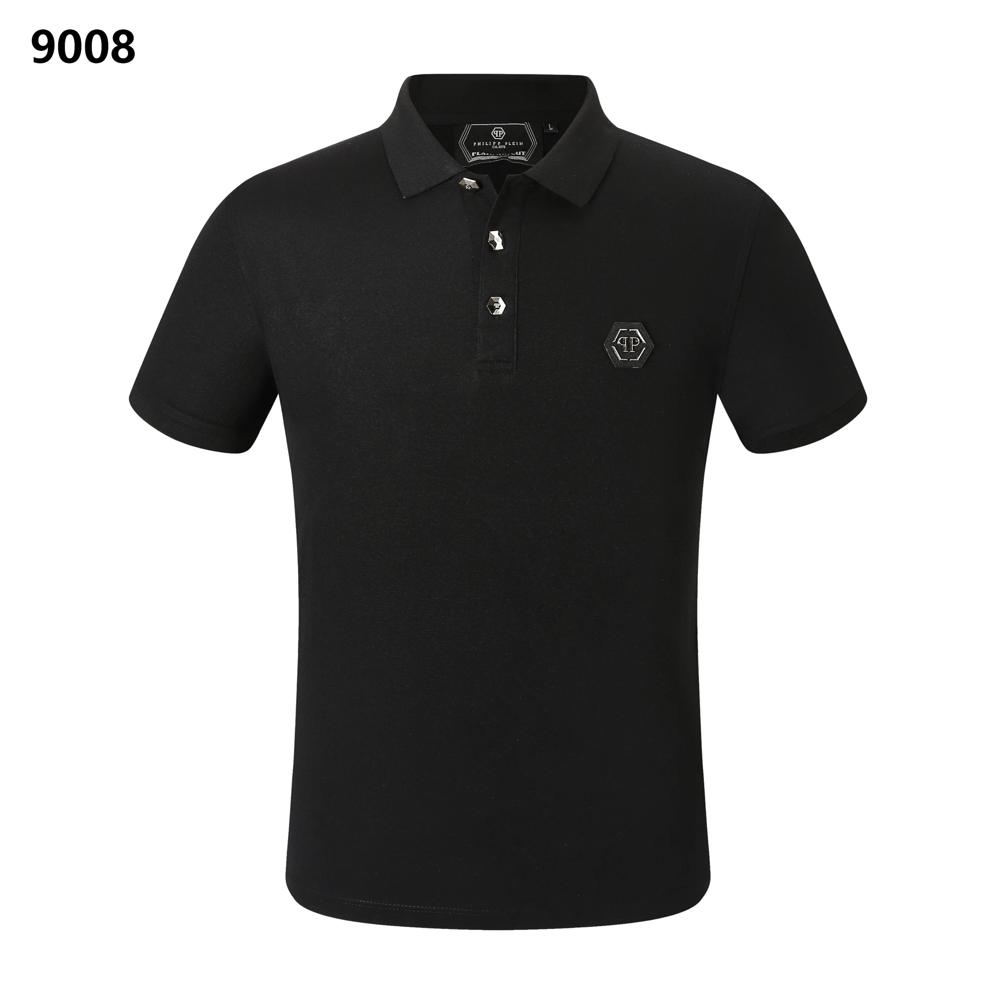 New Classic Trend Fashion Spring/Summer Philipp Plein2024 Luxury Diamond Lapel Luxury Men's and Women's Summer Polo Shirts Classic Fashion Casual Cotton