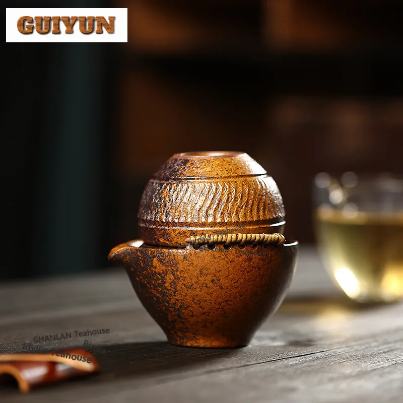 

150 мл Ретро Исин Фиолетовые Глиняные Чайники Художники Ручной Ручной Захват Горшок Сырой Руды Уменьша Запекания Грязь Чайник Китайский Чайный Набор Цзыша