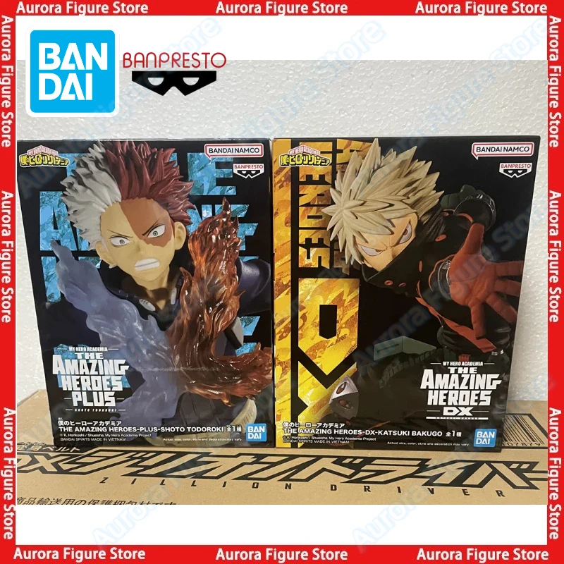 

В наличии Bandai BANPRESTO My Hero Academia Shoto Todoroki Katsuki Bakugo Настольная милая кукла Аниме Фигурки Игрушки Модели ПВХ