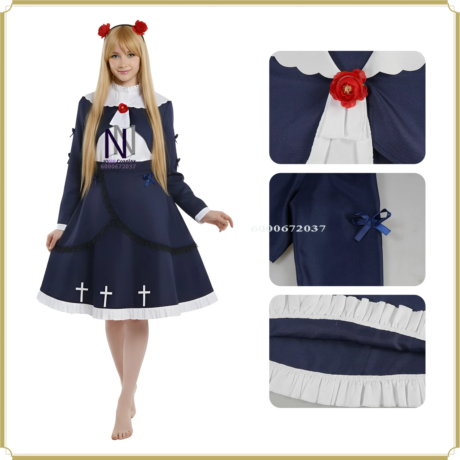 

Ore no Imouto Classic Cosplay Anime Outfit - High Quality Women's Kuroneko Black Gothic Costume Cosplay Halloween Party Suit