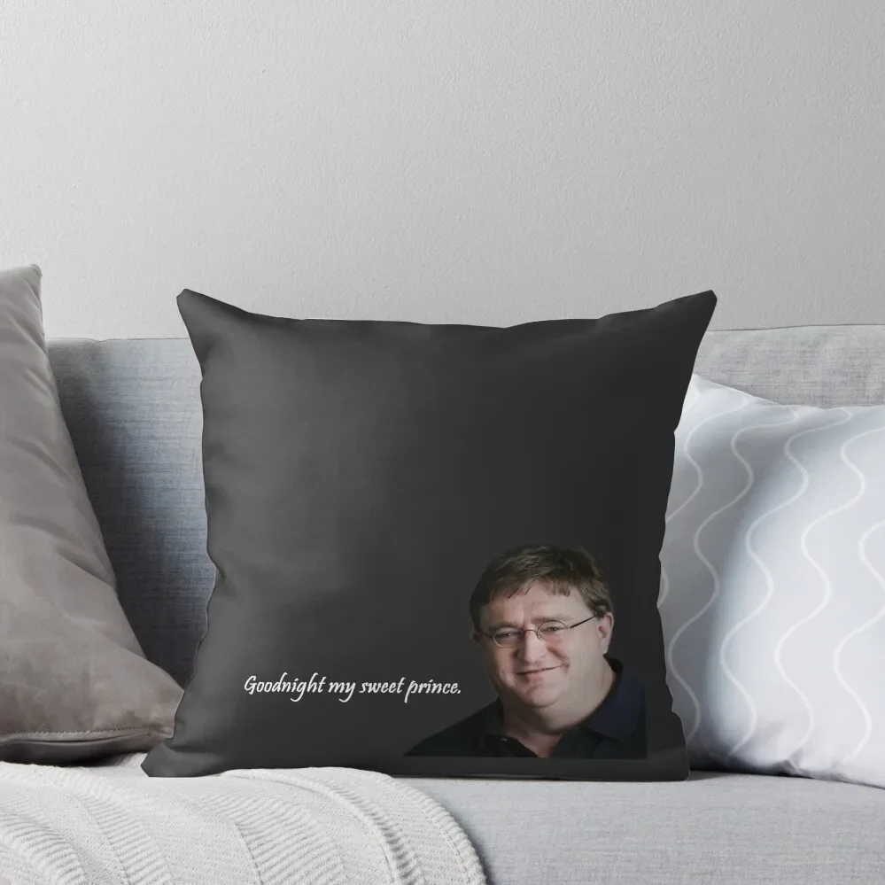 Gabe Newell Sweet Prince Pillow Throw Pillow Pillows Aesthetic Decorative pillow case