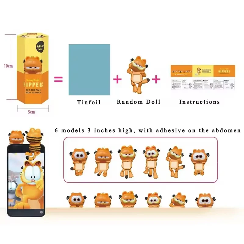 Sonny Angel Garfield Anime Series Accessories Fashion Games Accessories Mini Anime Characters Christmas Birthday Children's Gift