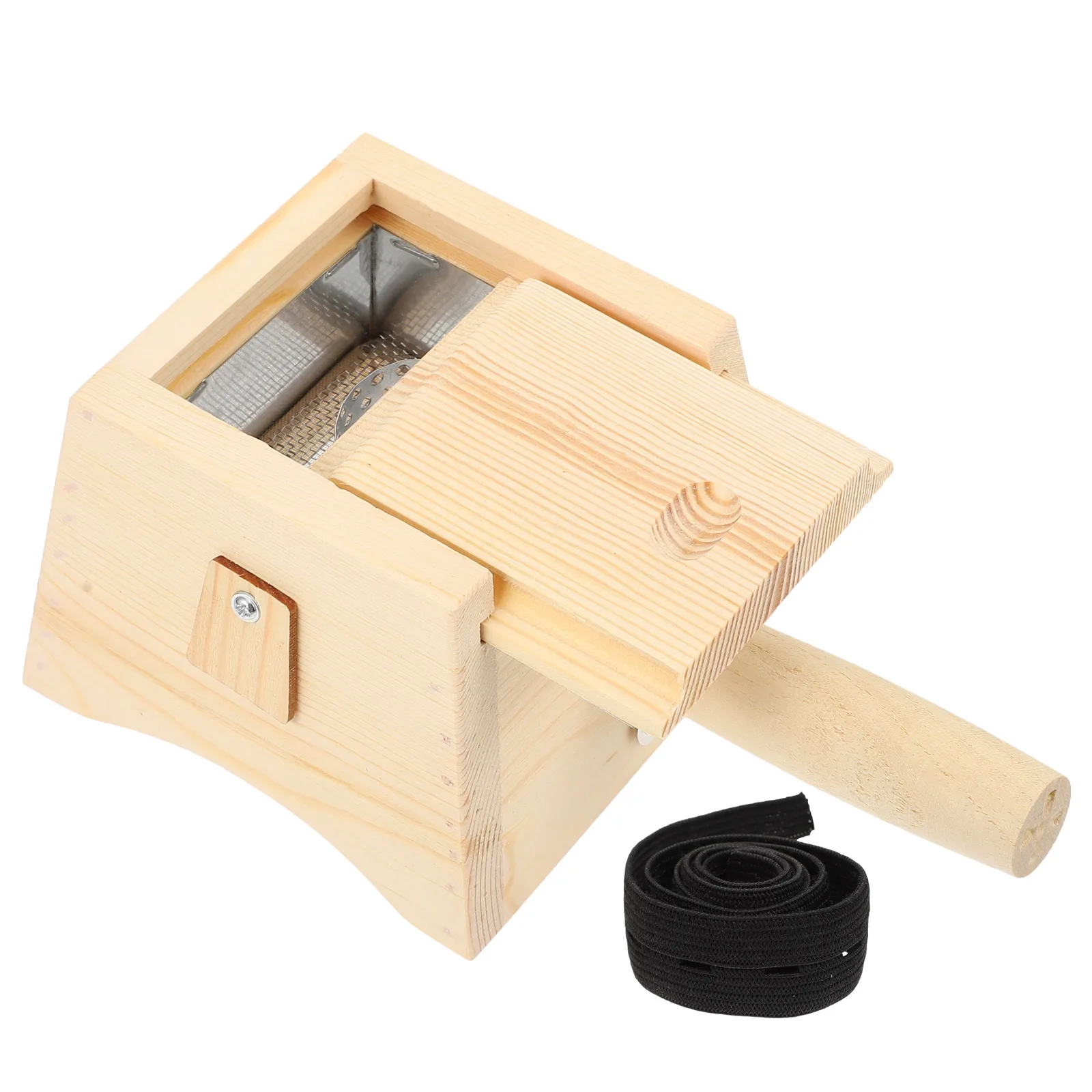 

Moxibustion Box Handmade Massage Device Holder Scroll Wheel Wooden Moxa Massager