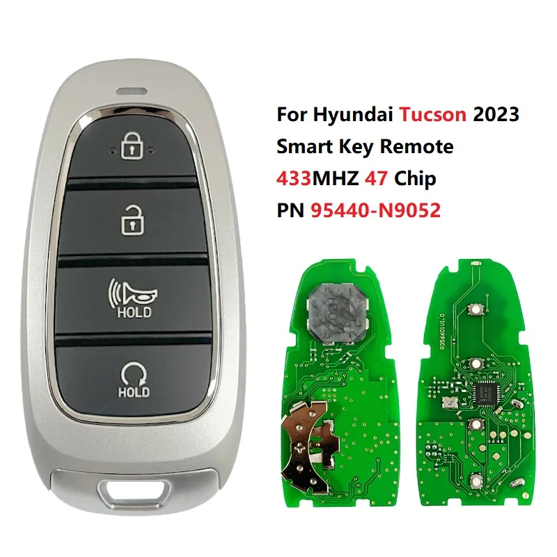 CN020243 Part Number 95440-N9052 For Hyundai Tucson 2023 Smart Key 6 Buttons 433MHz 47 Chip Keyless Go