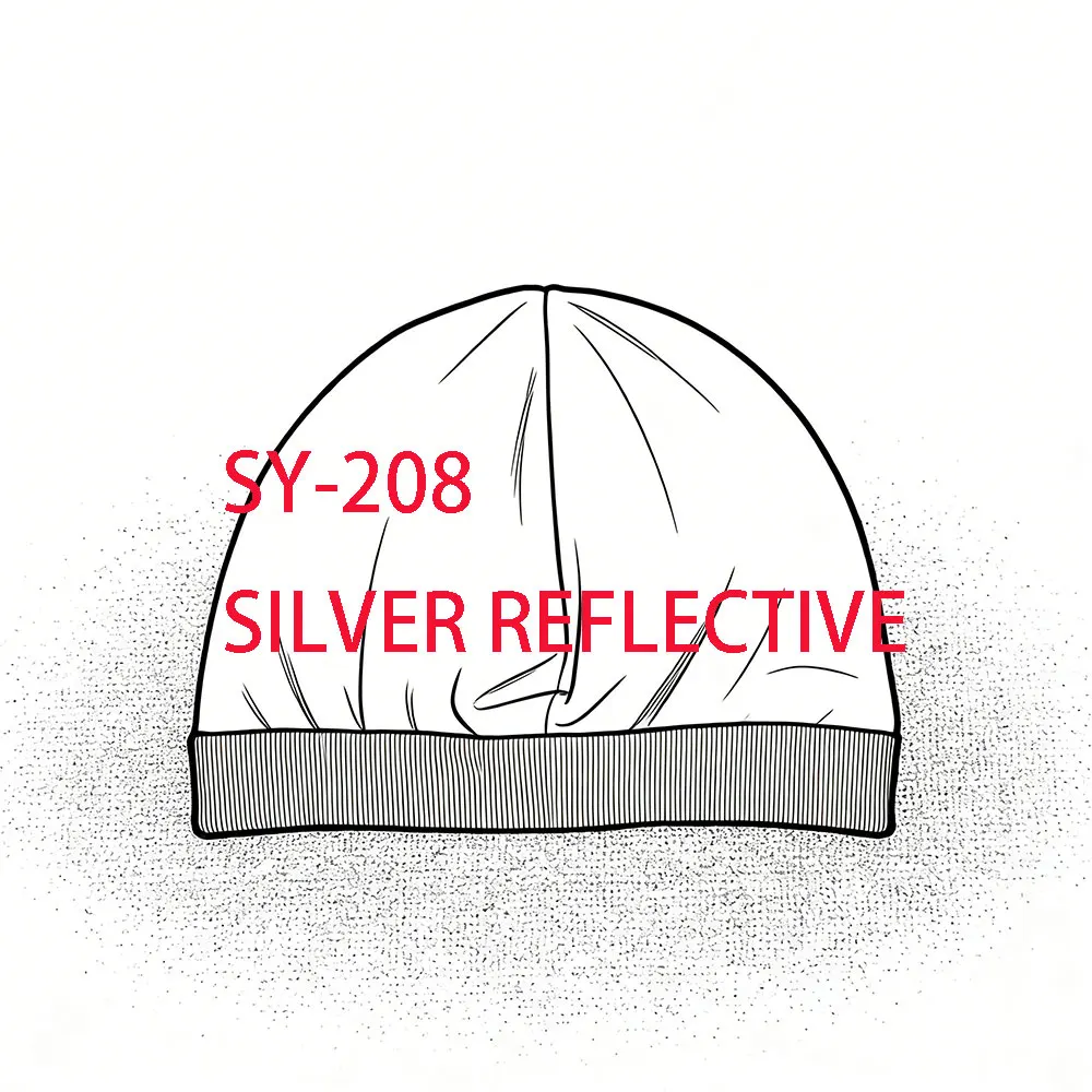 

SY-208 Черная светоотражающая бесшовная шапка-бини для уличного спорта, в стиле хип-хоп, в европейском и американском стиле, для защиты от солнца