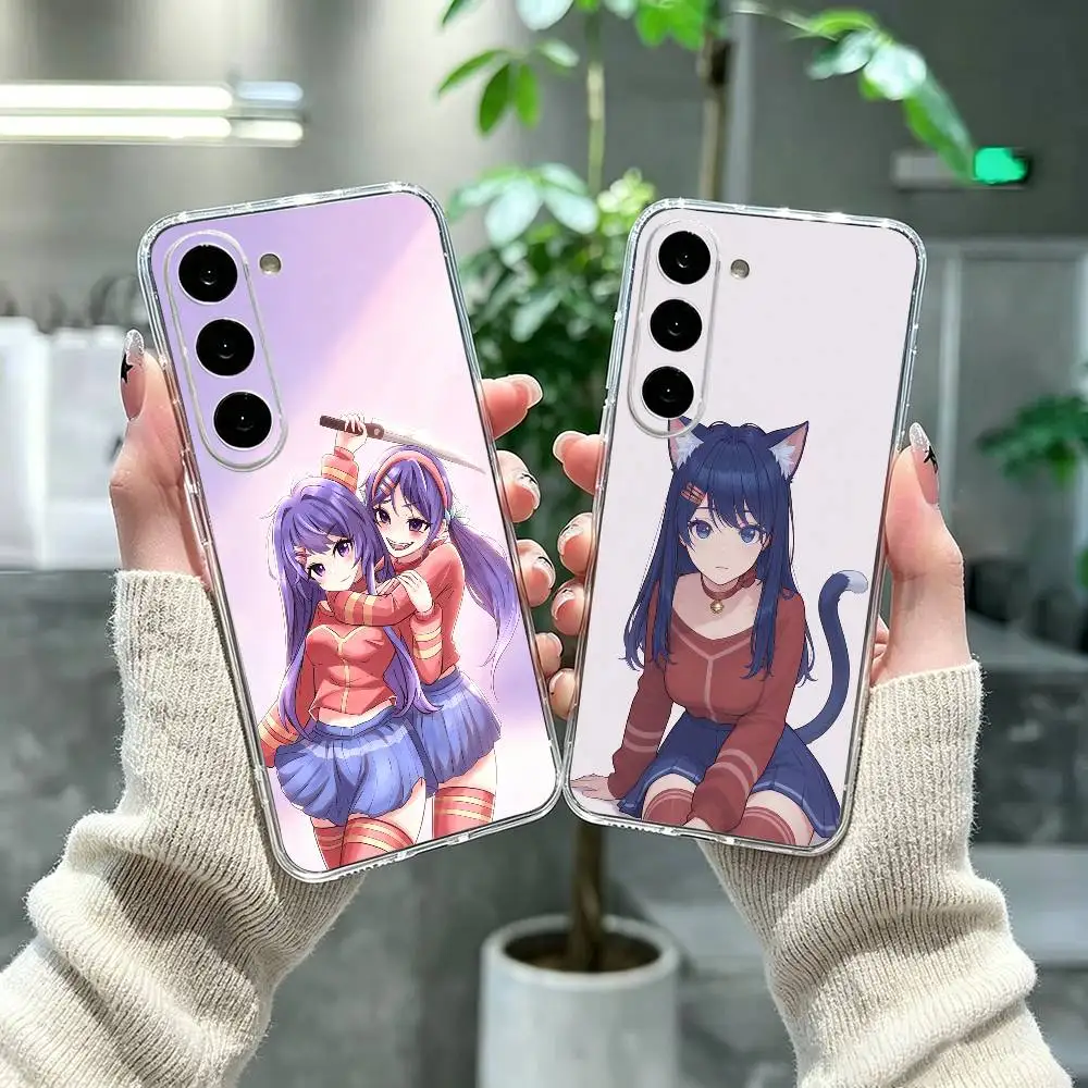 Cute Indie Game M-MiSide Mita  Clear Hard Phone Case For Samsung A71, A70, A52, A51, A40, A30,Transparent Cover
