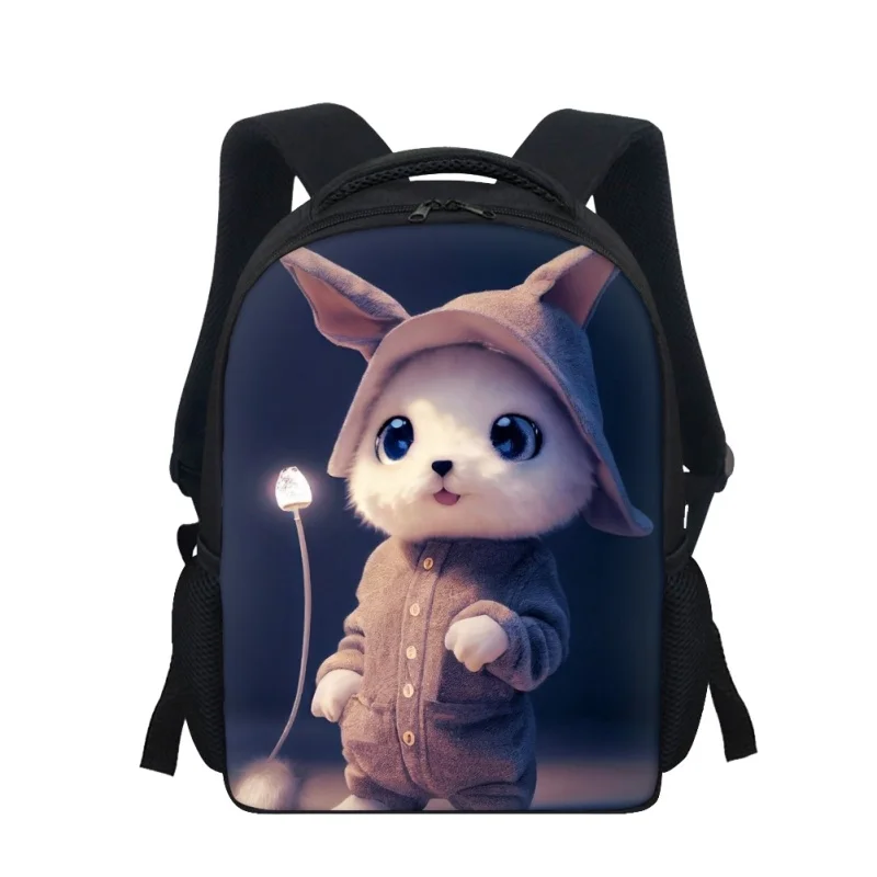 Animal Rabbit Cartoon Print Schoolbags For Kids Girls Kindergarten Cute Pattern Backpacks Child Kawaii Book Bags Gifts Mochila