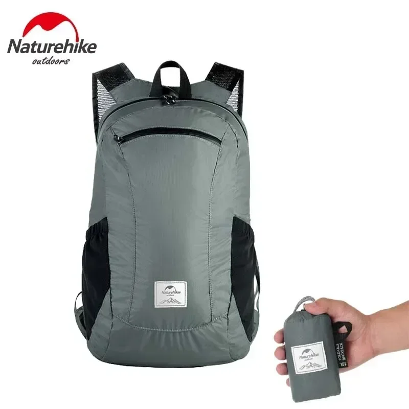 Imagem -03 - Naturehike-mochila Impermeável Ultraleve Bolsa de Viagem Unissex Dobrável Estética Pequena Tática Caminhada Praia Acampamento Viagem