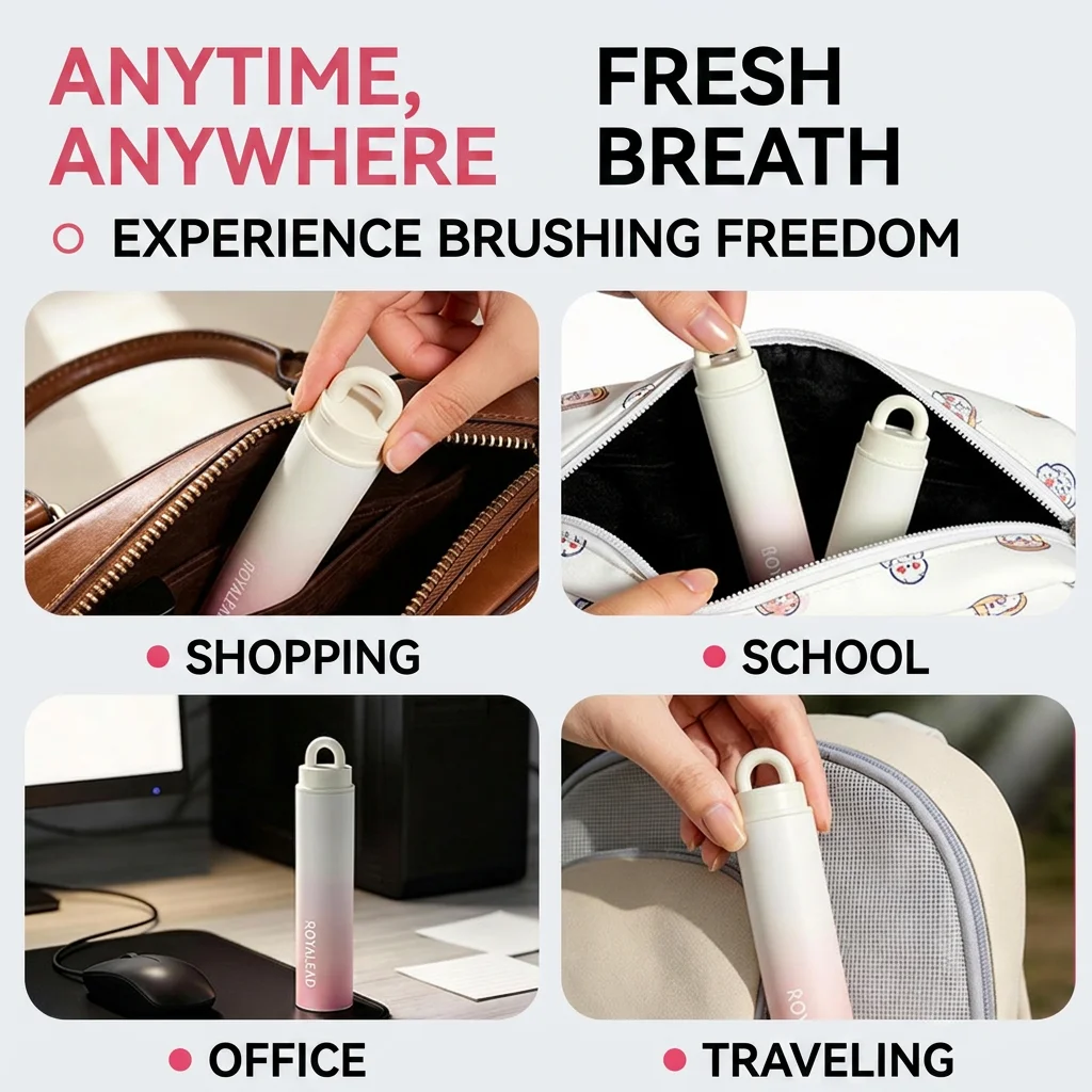 

Soft Bristle Toothbrush Dustproof Portable Toothbrush Foldable Toothbrush For Leisure Travel Campus Living Outdoor
