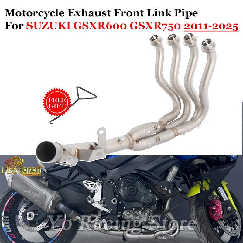

Slip On For SUZUKI GSXR600 GSXR750 GSXR 600 750 2011 - 2025 Motorcycle Exhaust System Front Link Pipe Connect Original Escape