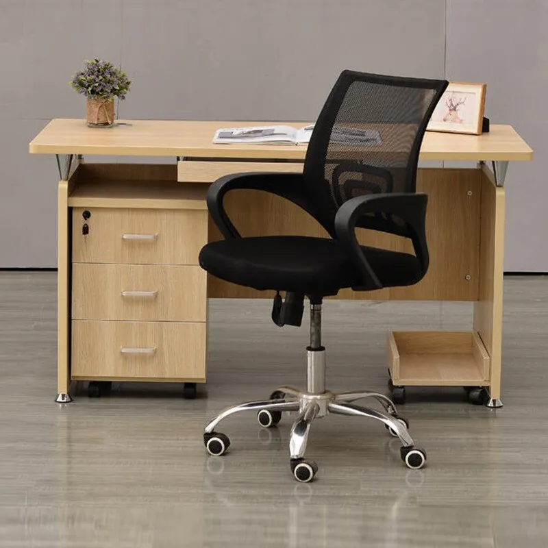 Moderner Arbeitsplatz, Chefbüromöbel, Schreibtisch, Tisch, moderner Chefbüroschreibtisch in L-Form mit Schubladen