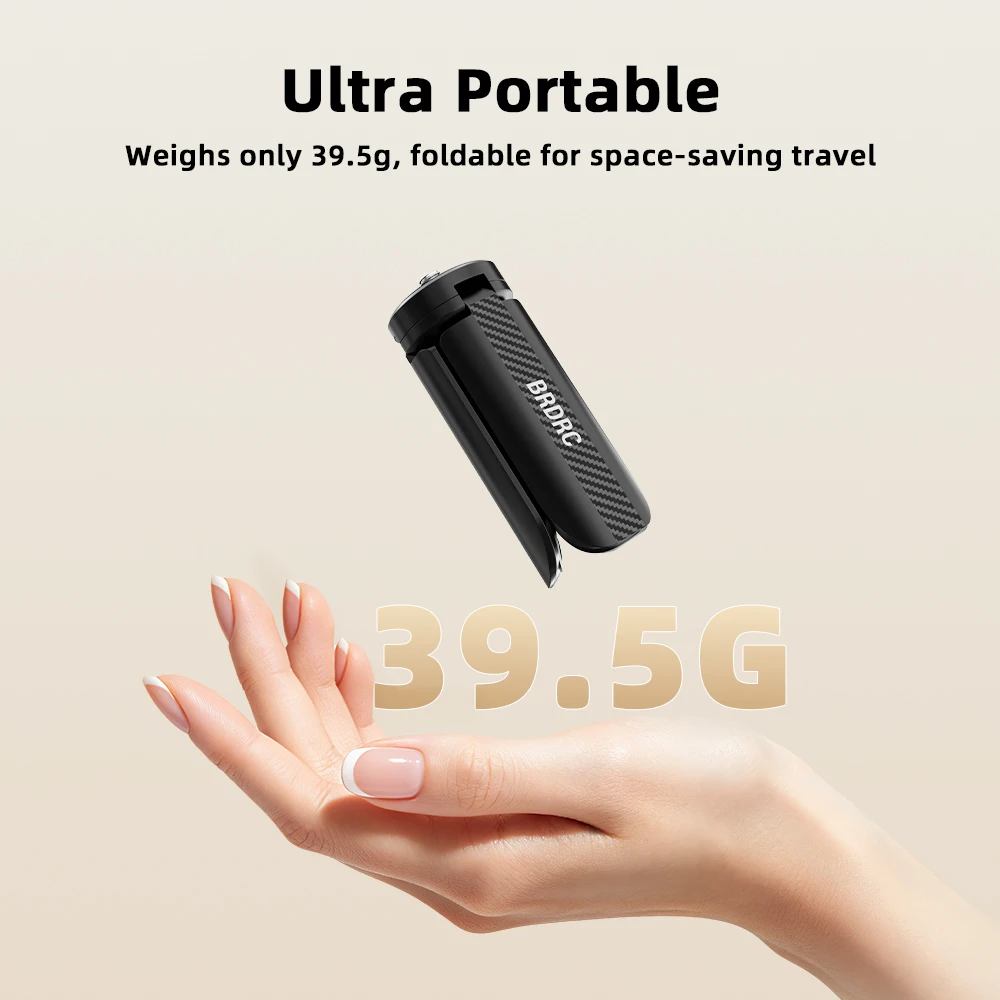 BRDRC Mini-Tischstativ mit 1/4-Zoll-Schraube für DJI Pocket 4 4P/Insta360 Luna Ultra Kamera Video Vlog Grip Zubehör – Detail 5