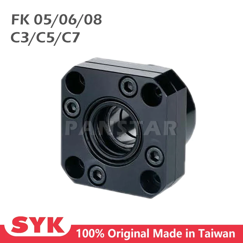 SYK Professional Support Unit FK05 FK06 FK08 fixed-side C3 C5 C7 for ballscrew TBI sfu 1204 Premium CNC Parts High Accuracy