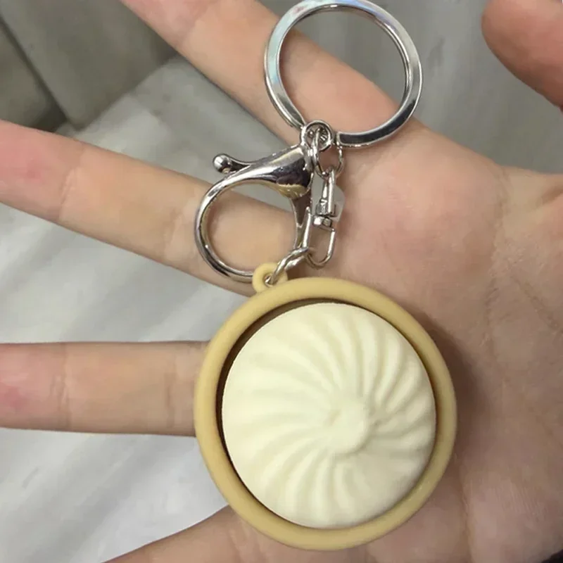 1/2Pcs New Stress Relief Pass The Time Toys Pendant Cartoon Steamed Stuffed Bun Pinch Toy Decompressing Sensory Props