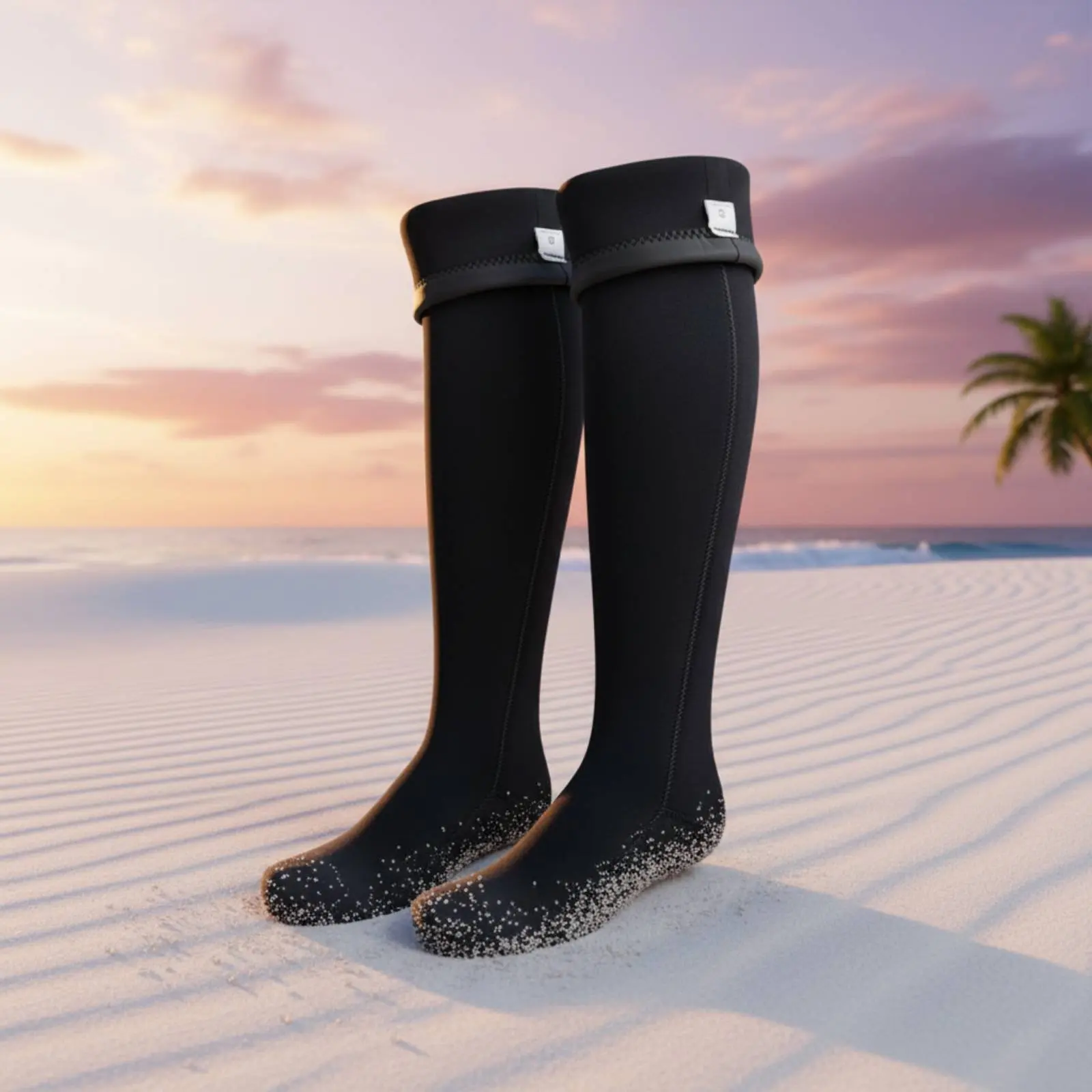 

3mm Neoprene Diving Socks Flexible Thermal Snorkeling Socks Long Tube Diving Stockings Long-Lasting Anti-Slip Water Booties