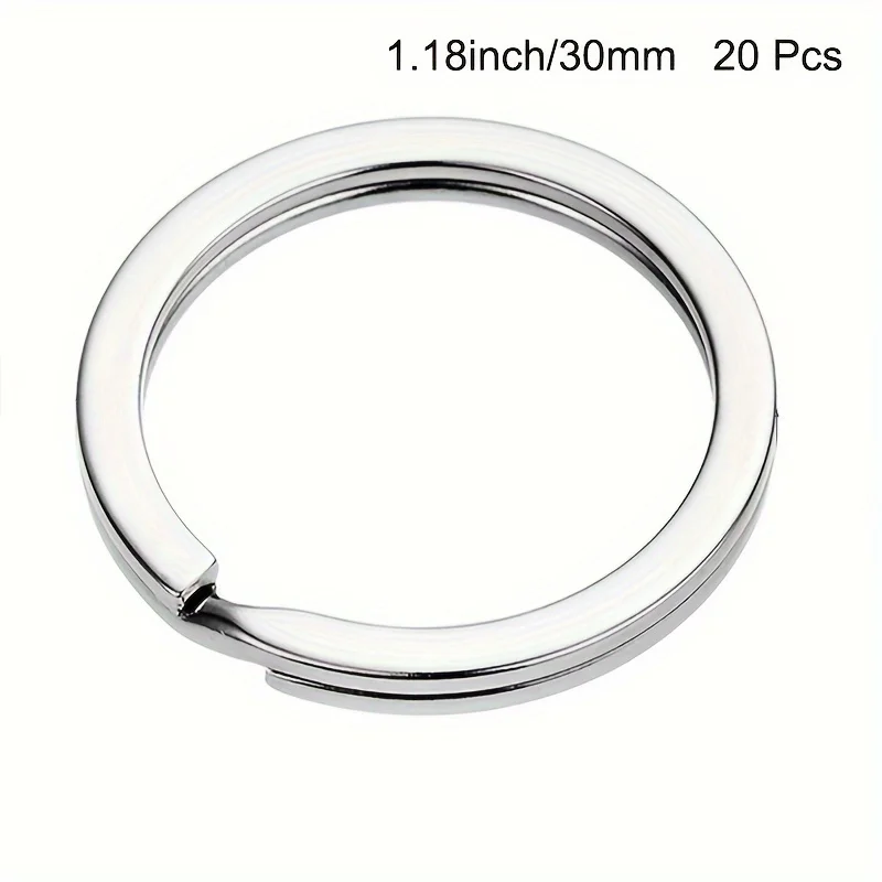 20/40 stuks gesplitste sleutelhangers losse sleutelhangers platte sleutelhanger gesplitste sleutelhangers gebruikt voor thuis auto sleutelhanger accessoires hardware accessoires