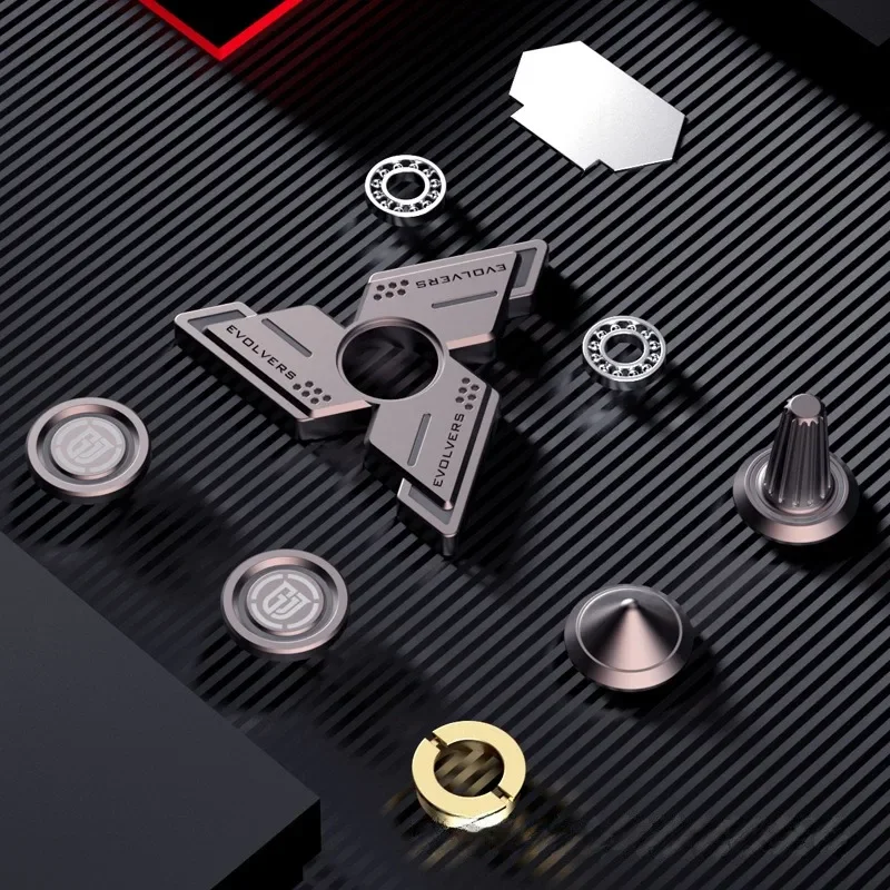 Fidget Spinner Toy Metal Alloy Luminous Long Lasting Fingertip Gyro EDC Spinning Top Stress Relief Toys for Adults Kids