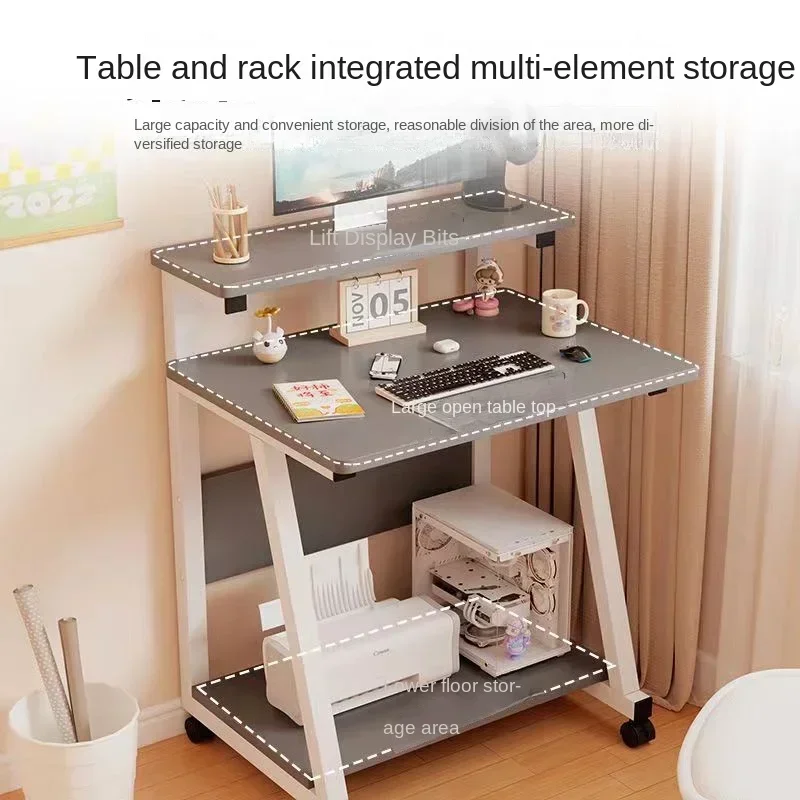 Desktop computer desk simple mobile small apartment home desk study table bedroom table rental house small table