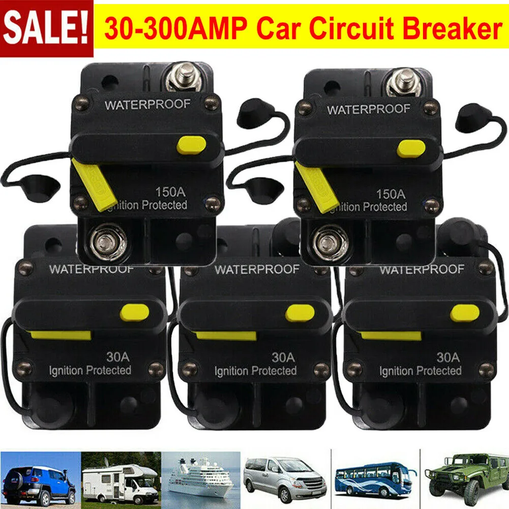 Heavy Duty Car Circuit Breaker Fuse Reset, High Performance Protection, for Special Vehicles and Marine Systems