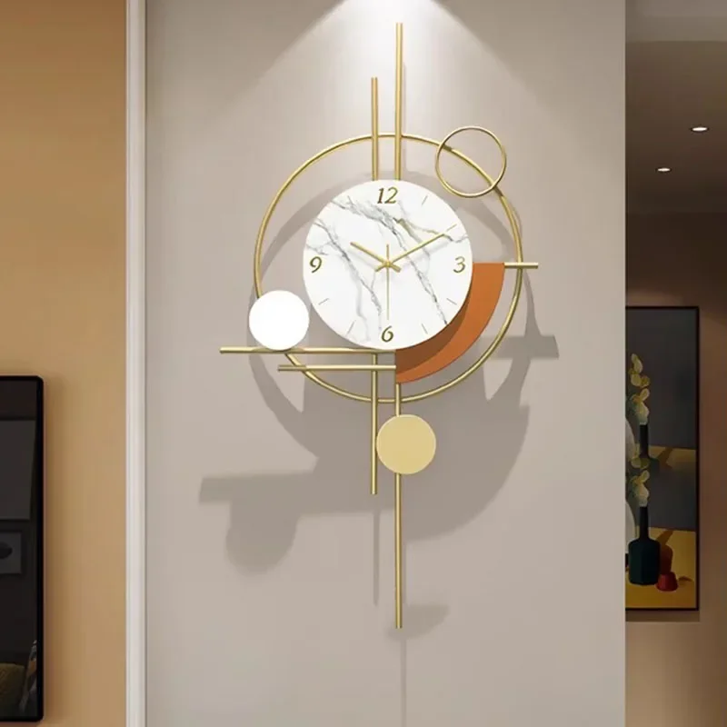 

Creative Silent 3d Wall Clocks Big Size Aesthetic Interior Nordic Modern Design Design Clock Living Room Reloj Pared Home Decor