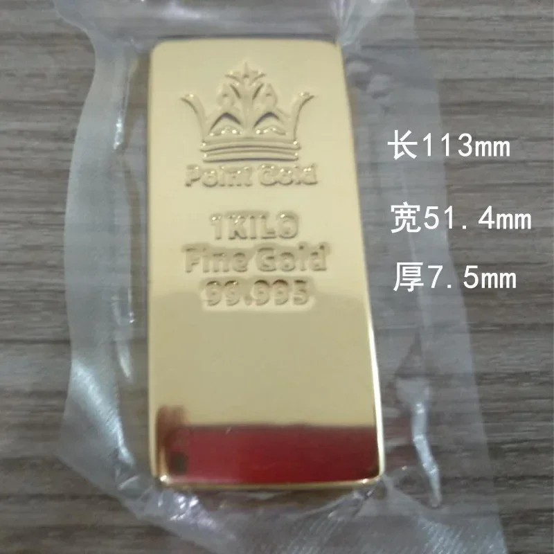 1:1 Original Copy Swiss Gold Bar P1kilo/1000g/1KG 24k Gold Plated Bar   Gold Bullion Replica Swiss Jewelry Store