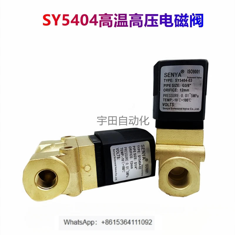 

Электромагнитный клапан высокого давления SY5404-02/03 SY5404-04AC220/DC24V 5MPA50KG высокотемпературный газовый клапан