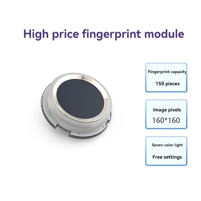 R502S Fingerprint Module Capacitive Fingerprint Module Sensor Scanner Fingerprint Recognition Module With RGB Light