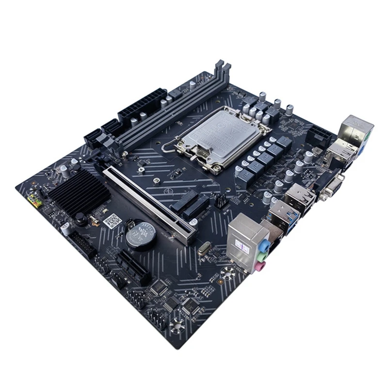 H610 Computer Motherboard+SATA Cable+Baffle+Thermal Grease LGA1700 DDR4 Gigabit LAN For G6900 I3 12100 I5 12500 12Th CPU