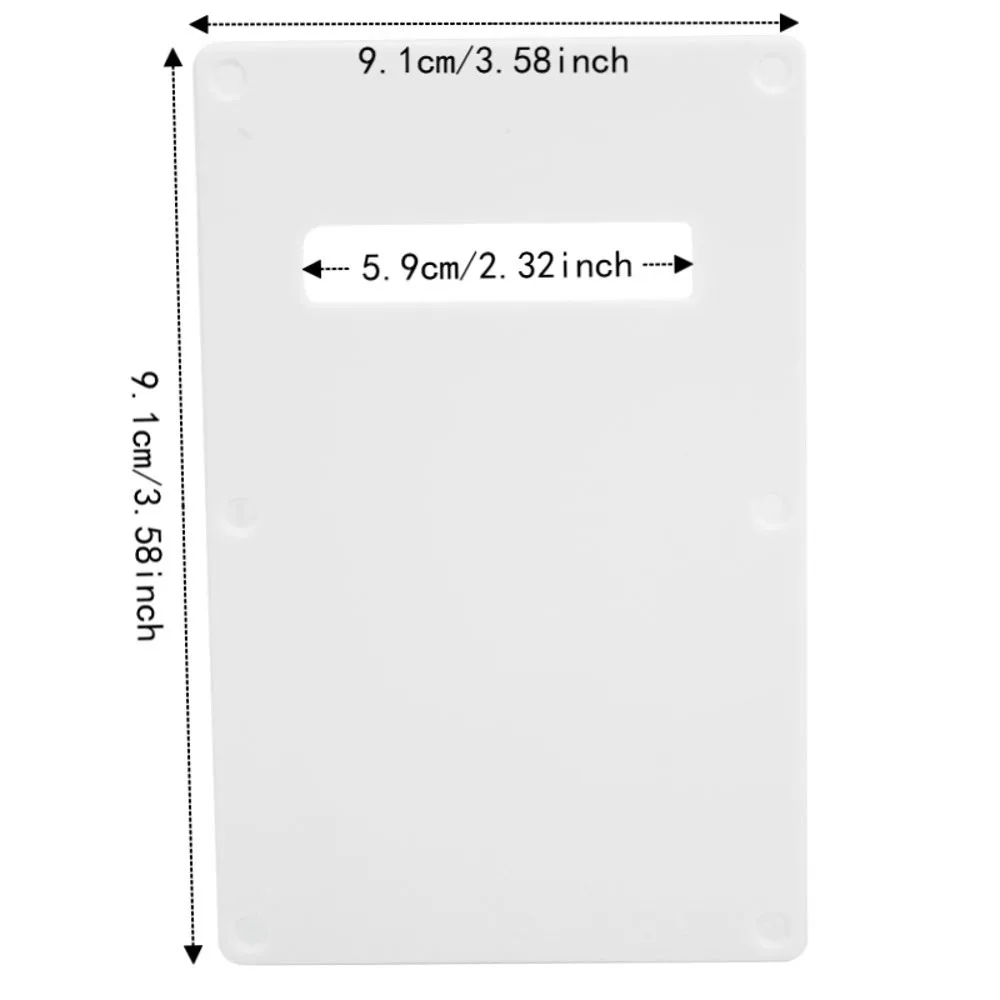 Durable Black/White Guitar Backplate Plastic Back Plates Electric Guitar Cover For Electric Guitar