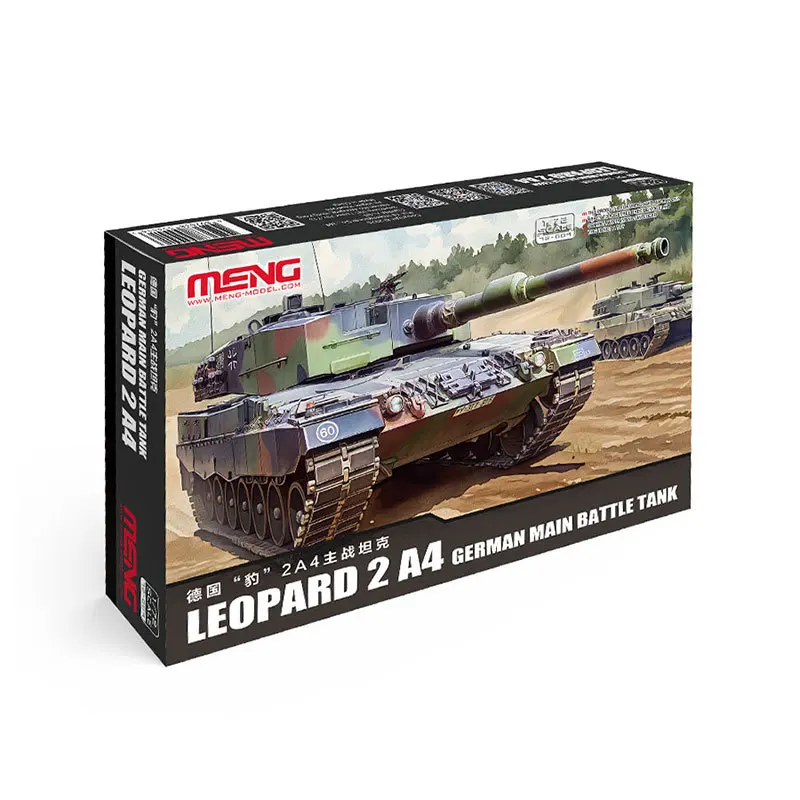 

New 1/72 Meng German Leopard 2a4 Main Battle Tanks Assemble Figure Whole Set 72-001-9 Model Assembly Uncolored Plastic Toy Gift