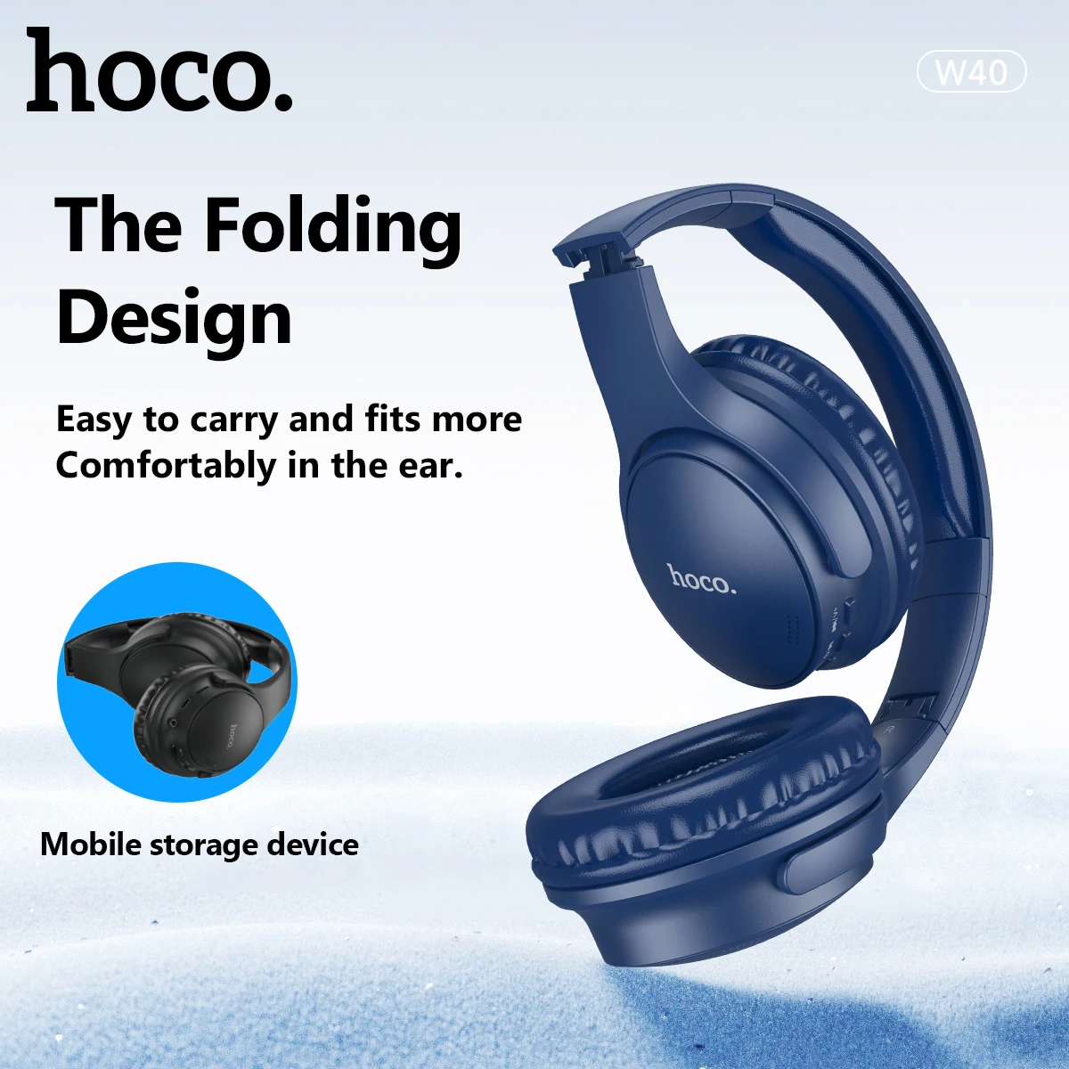 HOCO Wireless Bluetooth Headphone Game Music Sports Headset   Support TF Card AUX Foldable Earphone for Android IOS Mobile Phone