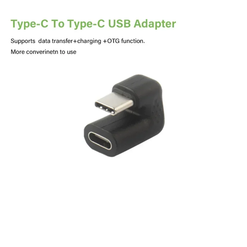 180 Grad rechtwinklig USB 3,1 Typ C männlich zu weiblich USB-C Konverter Adapter für Smartphone für Samsung Xiaomi Huawei