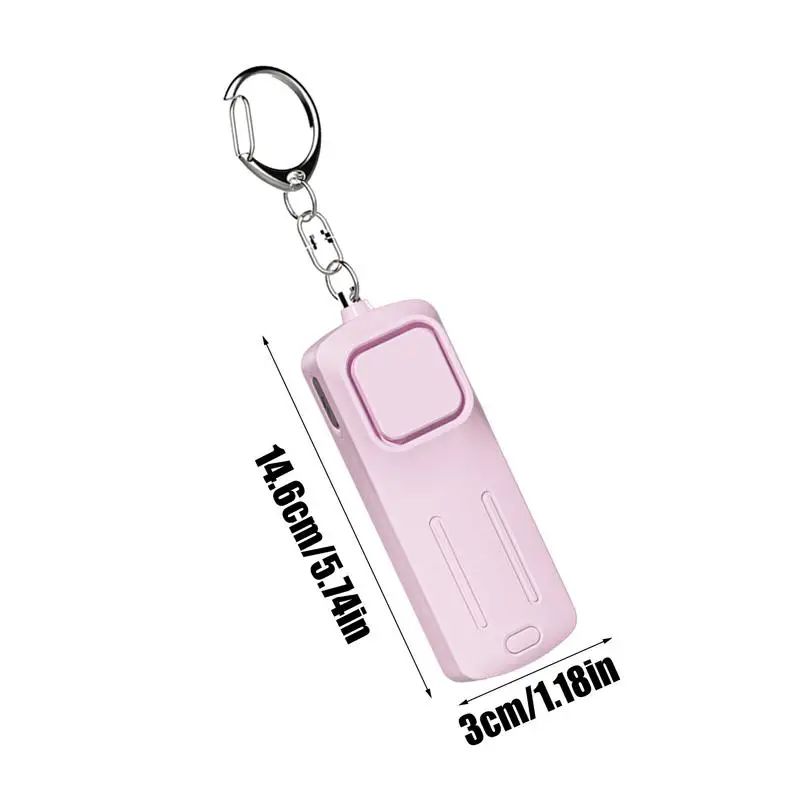 إنذار أمان مقاوم للماء للنساء ، إنذار شخصي ، سلسلة مفاتيح ، USB قابل للشحن ، السفر الليلي ، الأطفال