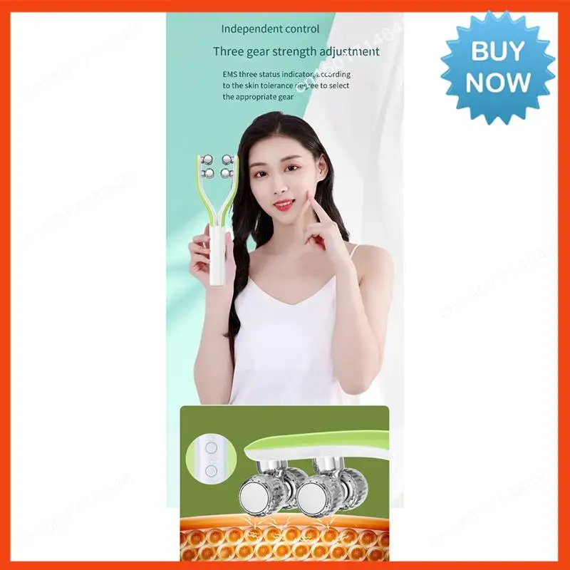 BISM EMS Microcurrent Roller Face-Slimming Artifact V-Face Beauty Gesichtsmassagegerät zum Straffen und Heben des Gesichts