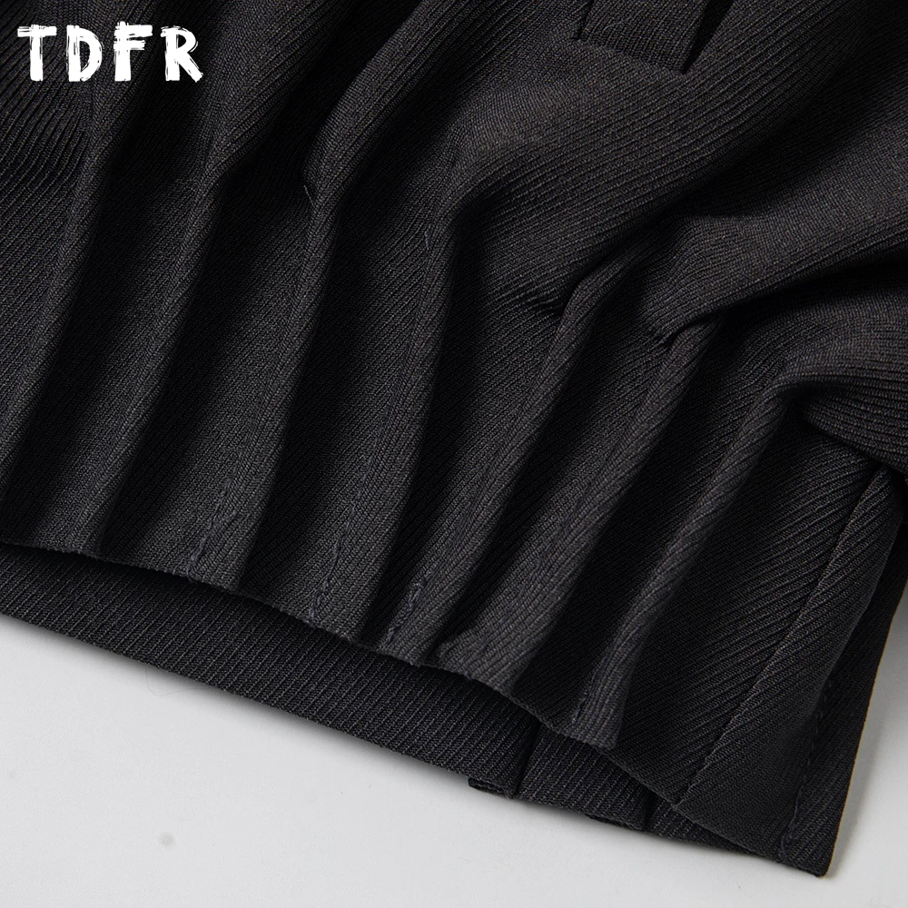 Jaqueta acolchoada de carga de cor sólida masculina bainha plissada inverno retro casual gola manga longa grosso outerwear homem