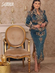 Алжирские вечерние платья Karakou для женщин, праздничное свадебное платье с аппликацией, винтажное платье до щиколотки с бисером, Robe De Mariée