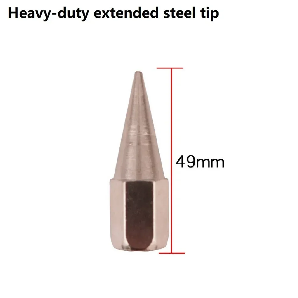 1 Pc Butter Nozzle Grease Flat Nozzle Mouth Flat Steel Ball Design Heavy Grease Explosion-Proof Grease Nozzle Hand Tools