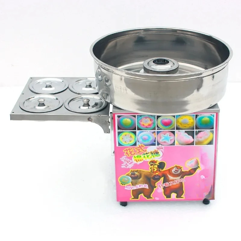 Commercial  Candy Floss Machine Guangdong Candy Cotton Makers for Snack Machine New  Gas Automatic Cotton Candy Machine