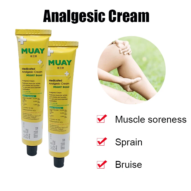 

Thailand MUAY Pain Relief Massage Oil Active Muay Analgesic Balm Medical Muscle Joint Body Painkiller Relieving Plaster